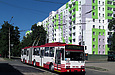 Škoda-15Tr13/6M #2503 3-го маршрута на улице 12-го Апреля пересекает улицу Мира