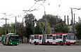 Škoda-15Tr13/6M #3101 и ЗИУ-682Г-016-02 #3305 на площадке Троллейбусного депо №3