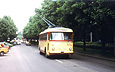Служебный троллейбус Skoda-9Tr16 #57 на проспекте Ленина возле гостиницы "Интурист"