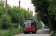 ЮМЗ-Т1 #2046 35-го маршрута на улице Ньютона в районе Троллейбусного депо №2