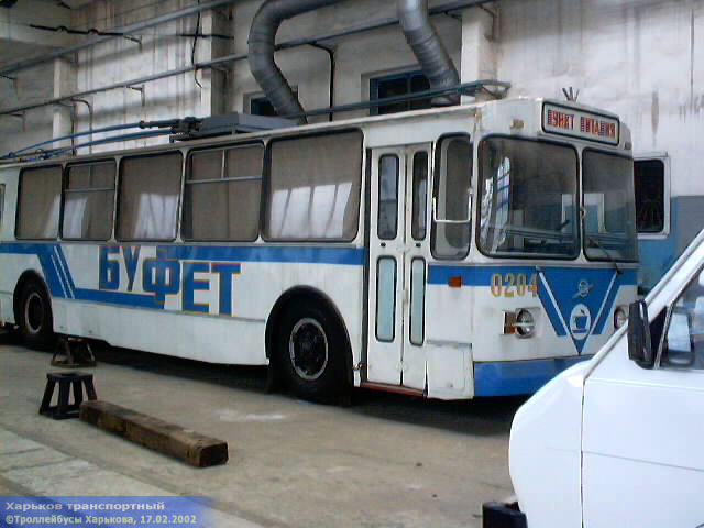 ЗИУ-682 #0204 в производственном корпусе Троллейбусного депо №2