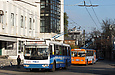 ЗИУ-682Г-016-02 #2315 6-го маршрута и ЗИУ-682 #840 3-го маршрута на конечной станции "Улица Университетская"