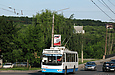 ЗИУ-682Г-016-02 #3318 2-го маршрута на улице Ахсарова поднимается со стороны моста через Алексеевскую балку