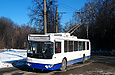 ЗИУ-682Г-016-02 #3333 на улице Лесопарковой поворачивает на разворотный круг конечной станции "Улица Рудика"