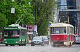 ЗИУ-682Г-016-02 #3335 2-го маршрута и Tatra-T3SU #317 12-го маршрута на проспекте Правды