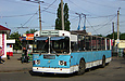 ЗИУ-682 #309 25-го маршрута выезжает с конечной станции "Ст. метро "Маршала Жукова"