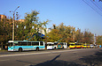 ЗИУ-682 #856 6-го маршрута, #765 5-го маршрута и #823 3-го маршрута на проспекте Гагарина в районе перекрестка с улицей Зерновой