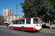 ЗИУ-682 #877 63-го маршрута на проспекте Героев Сталинграда возле конечной станции "Улица Одесская"