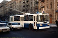 Новый троллейбус ЗИУ-682Г-016(012) на ул. Красноармейской следует в свое новое депо.