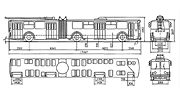 Габаритный чертеж троллейбуса ЗИУ-683
