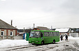 Атаман-А09206 гос.# АХ9740ЕК 154-го маршрута на улице Леси Украинки в Мерефе прибыл на конечную "Мерефа (Оболона)"
