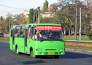 Атаман-А09302 гос.# AX1013AA 626-го маршрута на проспекте Гагарина в районе Симферопольского шоссе