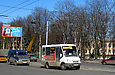 БАЗ-22154 гос.# АХ0255АР 211-го маршрута на Московском проспекте перед поворотом на улицу Академика Павлова