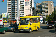 БАЗ-2215, гос.# АХ9721ВВ, маршрут 76т, на улице 23-го Августа после поворота с проспекта Ленина