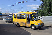 БАЗ-2215 гос.# 006-97XA 201-го маршрута на конечной "Ст. м. "Академика Барабашова""