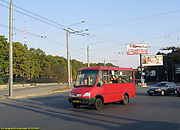 БАЗ-2215, гос.# 015-96 ХА, маршрут 263т, поворачивает с проспекта Ленина на улицу Ахсарова