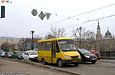 БАЗ-2215, гос.# 022-45ХА, маршрут 11т, на улице Полтавский шлях перед поворотом на Пролетарскую площадь