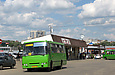 Богдан-А09201 гос.# АХ0156АА 67-го маршрута отправляется от конечной "Станция метро "Центральный рынок"