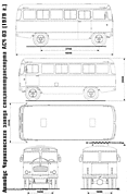 Габаритный чертеж автобуса АСЧ-03