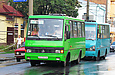 БАЗ-А079.14 гос.# AX6163CK 218-го маршрута на улице Гамарника перед поворотом на Кузнечную улицу