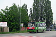 БАЗ-А079.14 гос.# AX0439AA 1182-го маршрута на Окружной дороге на перекрестке с Ново-Баварским проспектом