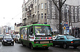 БАЗ-А079.14 гос.# AX0749AA 89-го маршрута на улице Пушкинской на перекрестке с улицей Ольминского