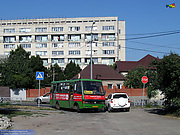 БАЗ-А079.32 гос.# АХ1260АА 271-го маршрута поворачивает с улицы Чебышева на улицу Новошишковскую