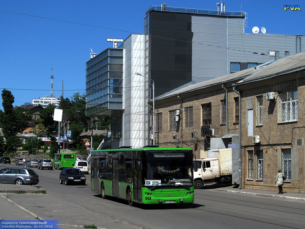 ЛАЗ-А183F0 гос.# АХ2690ВМ 1354-го маршрута в Рогатинском проезде в районе улицы Клочковской