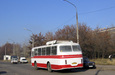 ЛАЗ-695НГ гос.# 004-70ХА маршрут 1170т на улице Лосевской возле автостанции "Заводская"