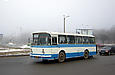 ЛАЗ-695Н гос.# 004-76ХА 121-го маршрута на проспекте Тракторостроителей перед поворотом на улицу Лосевскую