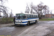 ЛАЗ-695Н #011-51XA 14-го маршрута на конечной "Диканевка" (улица Биологическая)