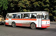 ЛАЗ-695Н #015-84XA 243-го маршрута поворачивает с площади 1-го мая на улицу Веснина