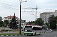 MAN EL202 гос.# АХ7914СТ 198-го маршрута на проспекте Гагарина подъезжает к остановке "Улица Кирова"
