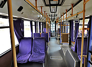 Салон автобуса МАЗ-103.002 гос.# 402-29ХА. Вид в сторону кабины водителя
