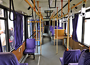 Салон автобуса МАЗ-103.002 гос.# 402-29ХА. Вид в сторону задней площадки