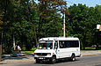 Mercedes-Benz Vario 612D гос.# АХ3108ВА 230-го маршрута на улице Пушкинской возле Молодежного парка