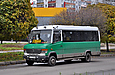 Mercedes-Benz Vario 612D гос.# АХ3108ВА 121-го маршрута на улице Сергея Грицевца в районе Роганского супермаркета "Класс"