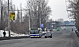 Neoplan N4016NF гос.# AX0371AA 472-го маршрута на Московском проспекте подъезжает к перекрестку с улицей  Пятихатской
