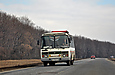 ПАЗ-32054 гос.# AX7366BC на дороге Т-21-04 между Харьковом и Старым Салтовом в районе поселка Кутузовка