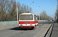 ПАЗ-3205 гос.# АХ9828КХ 1-го маршрута в Изюме проезжает мост через реку Северский Донец