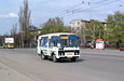ПАЗ-32054, гос.# АХ0154АА, маршрут 102э, на проспекте Маршала Жукова в районе остановки "Дворец Спорта"