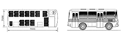 Схема автобуса ПАЗ-32051