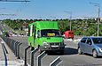 Рута-20 гос.# AX1595BO 15-го маршрута на проспекте Льва Ландау следует по Коммунальному путепроводу
