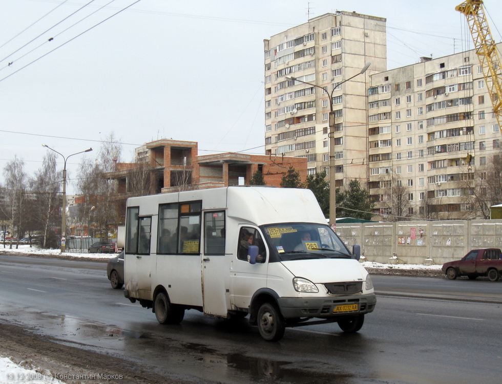 Рута-20 гос.# АХ0232АА 263-го маршрута на проспекте Людвига Свободы