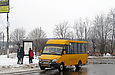 Рута-25 гос.# АХ3422СВ 587-го маршрута в Мерефе на площади Победы возле улицы Днепровской