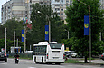 Scania OmniLink II CK230UB 4x2 гос.# AX9123KH 152-го маршрута на улице Героев труда в районе улицы Барабашова