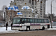 Setra S215HR гос.# АХ4024СМ маршрута Харьков-Шебекино на Салтовском шоссе возле Медкомплекса