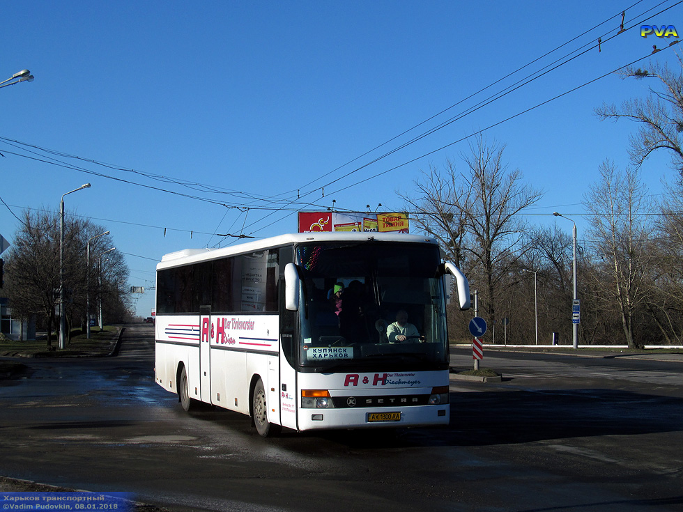 Setra S315GT-HD гос.# АХ1300АА маршрута Харьков Купянск на Московском проспекте возле улицы Пятихатской