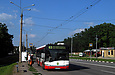 Solaris Urbino 15 гос.# АХ6707МК 63-го маршрута на Харьковском шоссе подъезжает к остановке "Лесопарк"