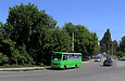 ЗАЗ-А07А1.404 гос.# АХ1086АА 263-го маршрута поворачивает с улицы Саперной на улицу Шишковскую
